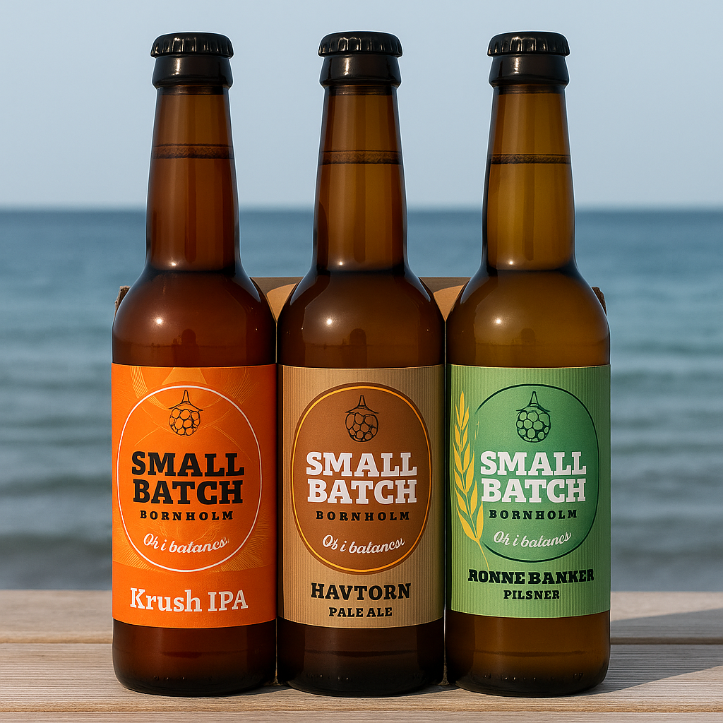 3 stk. øl fra Smallbatch 0,5l
